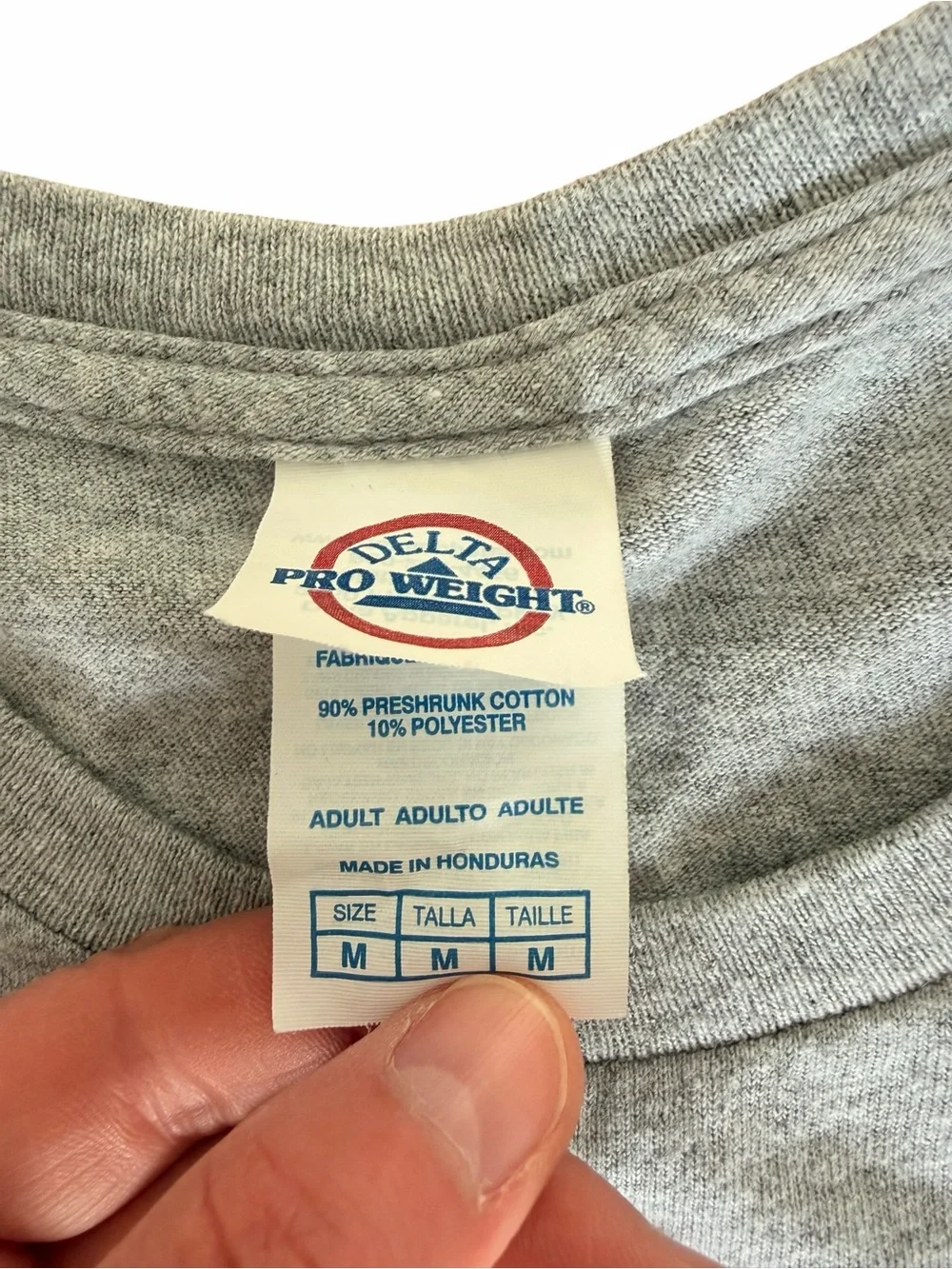 American Flag USA Crop Top Gray Adult Medium - Picture 6 of 9